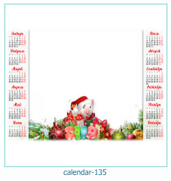 marco de fotos de calendario 135