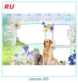marco de fotos de calendario 205