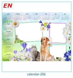 marco de fotos de calendario 206