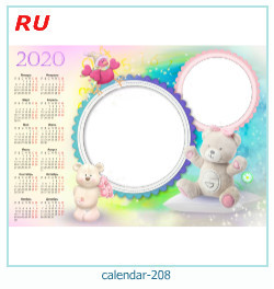 marco de fotos de calendario 208