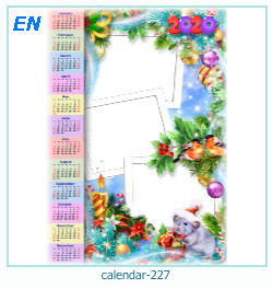 marco de fotos de calendario 227