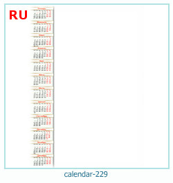 marco de fotos de calendario 229