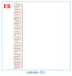 marco de fotos de calendario 231
