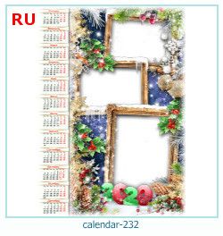 marco de fotos de calendario 232