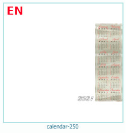 marco de fotos de calendario 250