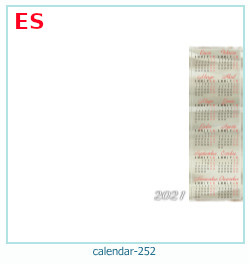 marco de fotos de calendario 252