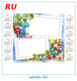 marco de fotos de calendario 261