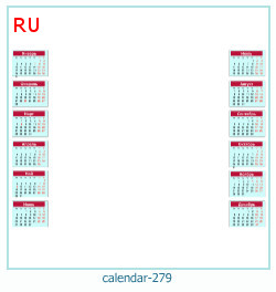 marco de fotos de calendario 279