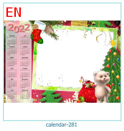 marco de fotos de calendario 281