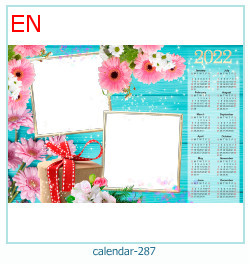 marco de fotos de calendario 287
