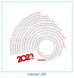 Marco de calendario 289